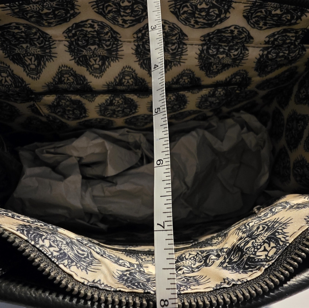 Ed Hardy Straw/Woven Tote Bag Rhinestones  Crossbody Strap Love Kills Slowly - Picture 15 of 15